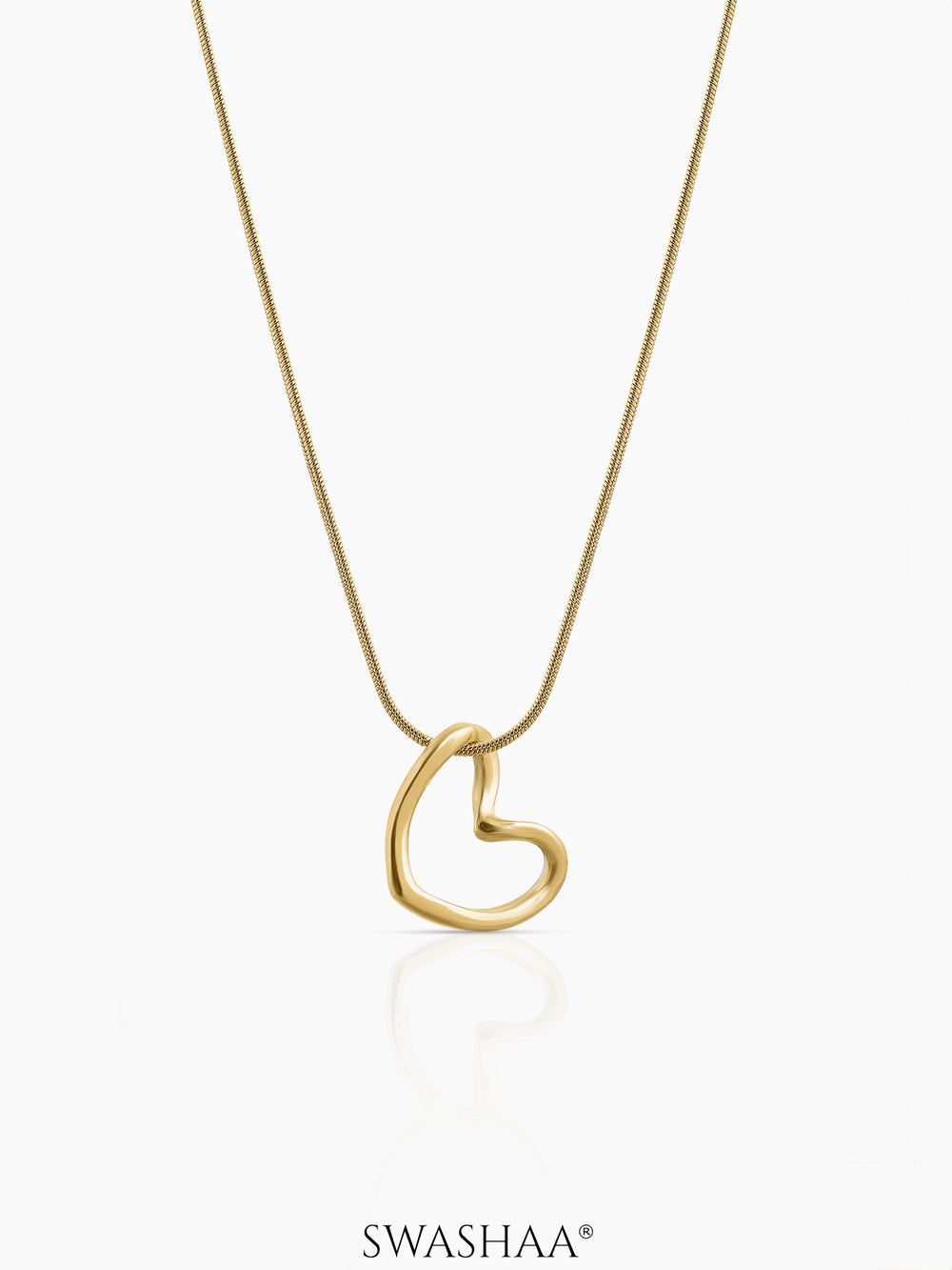 Heart pendant chain