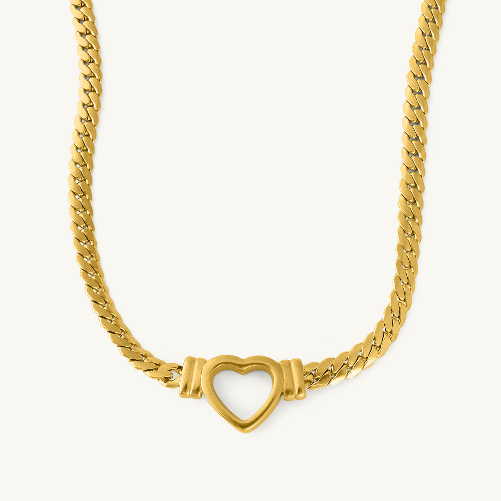 Premium heart zig chain