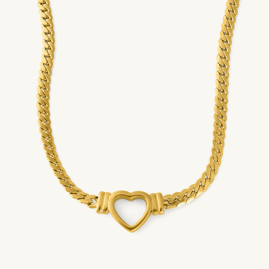 Premium heart zig chain