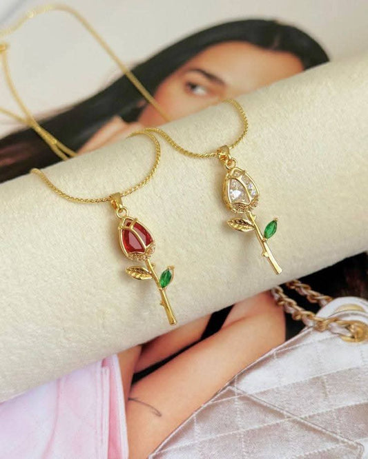 Tulip chain with pendant