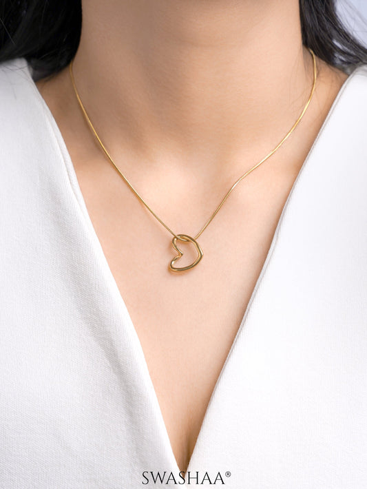 Heart pendant chain