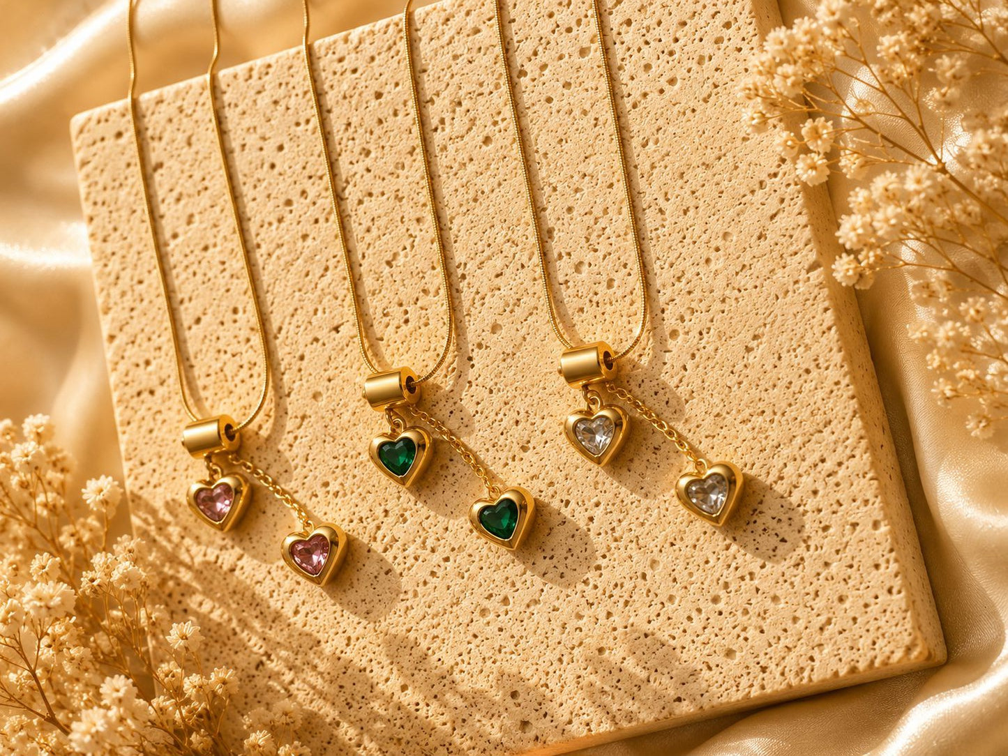 Double heart layer chain