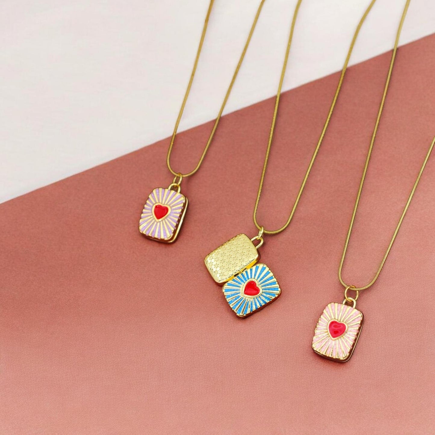 Cute locked pendant chain