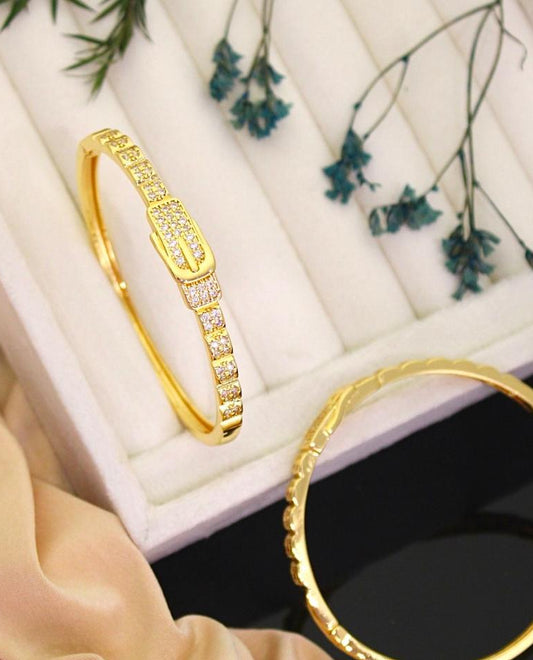 Luxury cartier piece stone bracelet/ kada