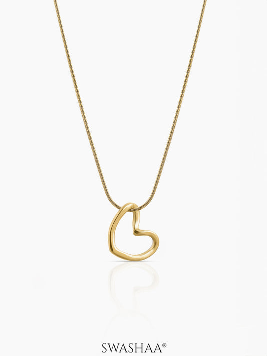 Heart pendant chain